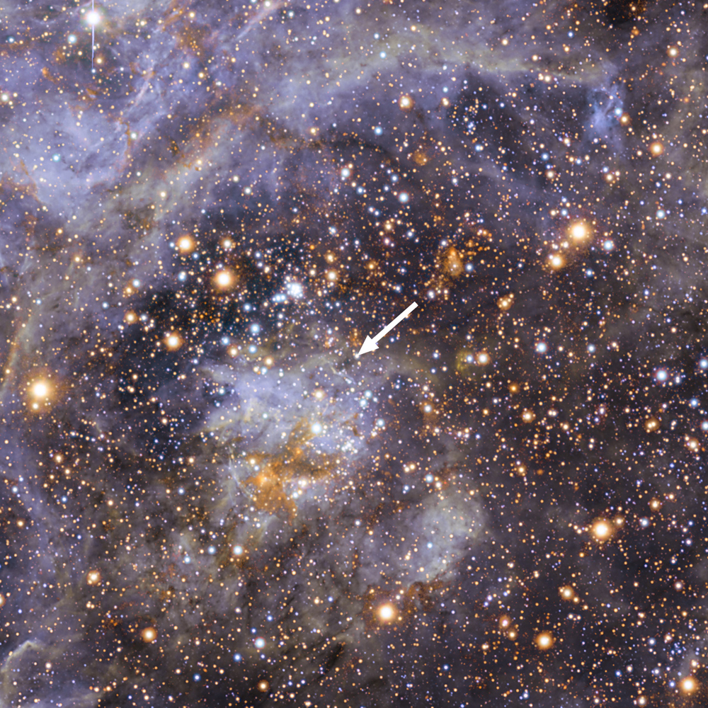 Fastest Ever Spinning Star Found in Nearby Galaxy
